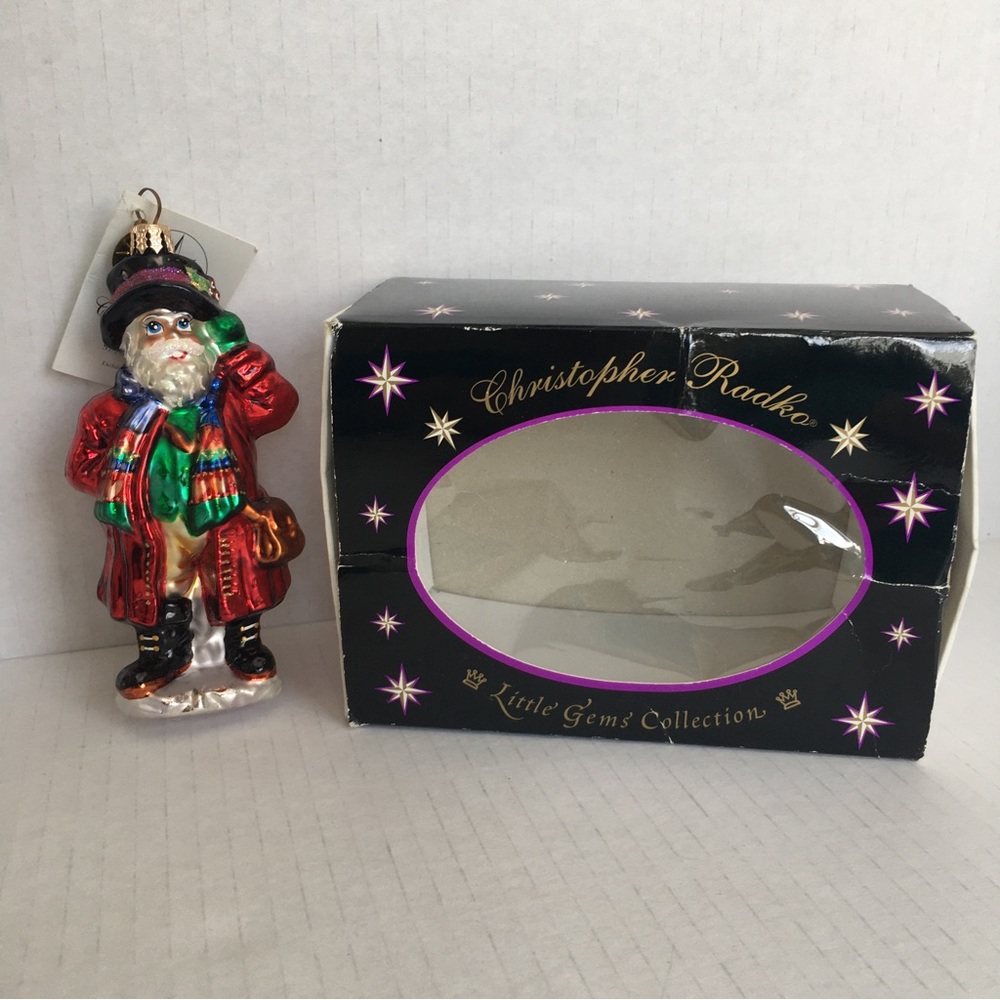 VTG Christopher Radko 2001 "St Nick Chic" Christmas Ornament